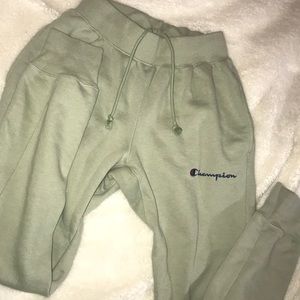 CHAMPION WOMENS JOGGERS. MINT GREEN SIZE S